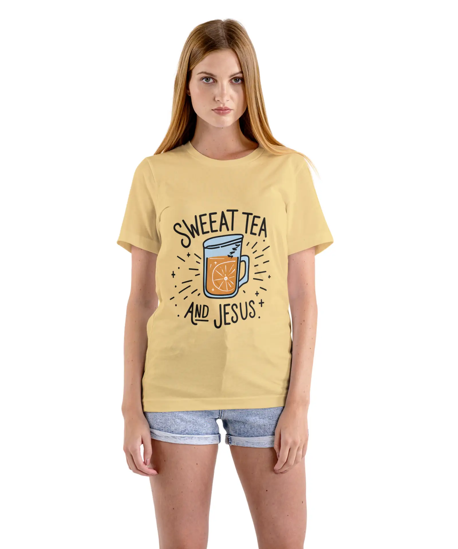 Funny orange juice pun t-shirt design on unisex Supima cotton tee
