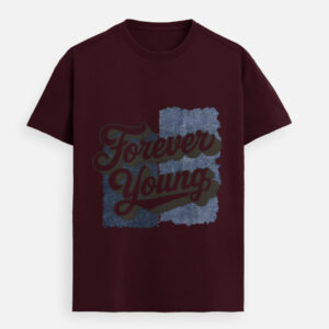 Forever Young typography Supima cotton t-shirt for youth in India