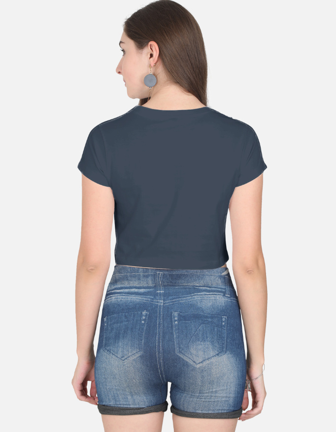 Sassy 'Oh Who Is You' Crop Top for Women | Trendy Maharashtra College Fashion at tnextgenclothing.store - Image 2