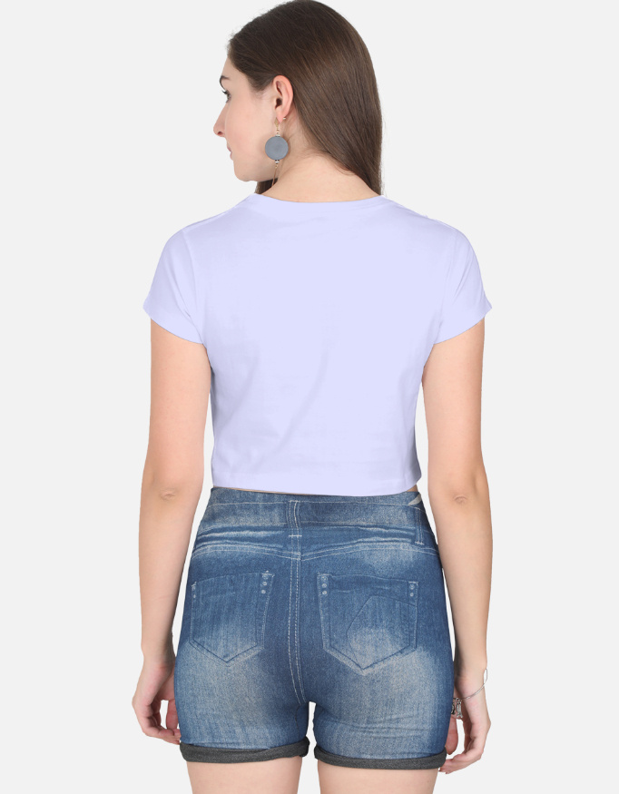 Cute Cat Eyes Crop Top for Women | Adorable Graphic Tee Maharashtra College Style - Image 5